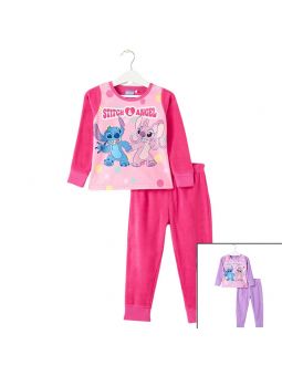 Lilo & Stitch Print Niños Niños Niñas Pijama Manga Larga Tops + Jogger  Pantalones Set Nightwear Sleepwear