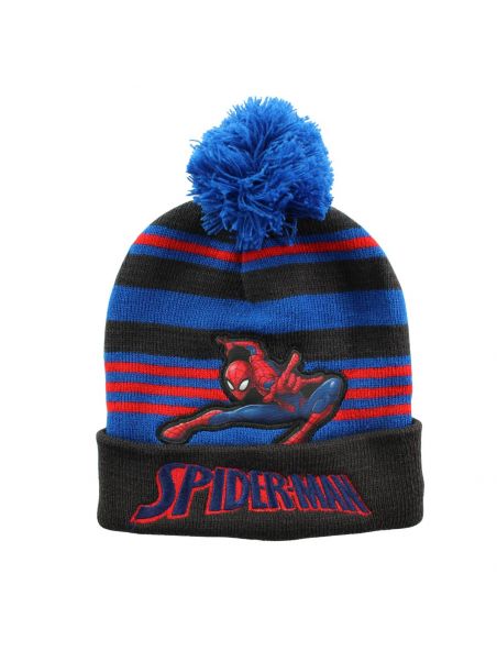 Cappello Spiderman con pompon