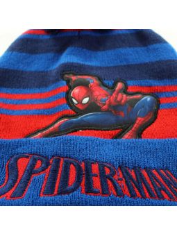 Spiderman hat with pompom