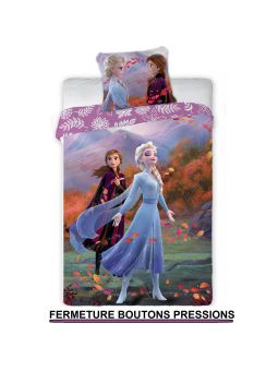 Housse de couette + taie d'oreiller La Reine des Neiges