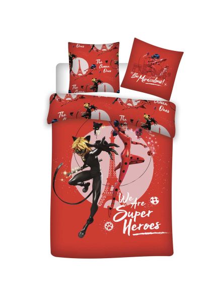 Housse de couette + taie d'oreiller Ladybug