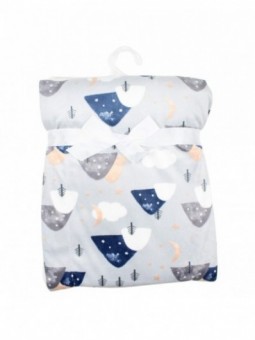 Plaid polaire colines et nuages Tom Kids