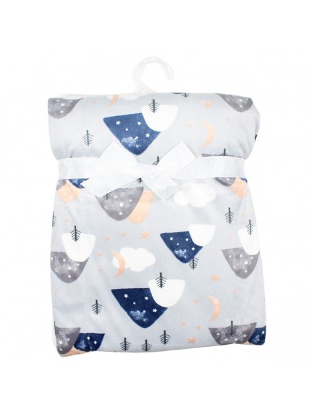 Plaid polaire colines et nuages Tom Kids