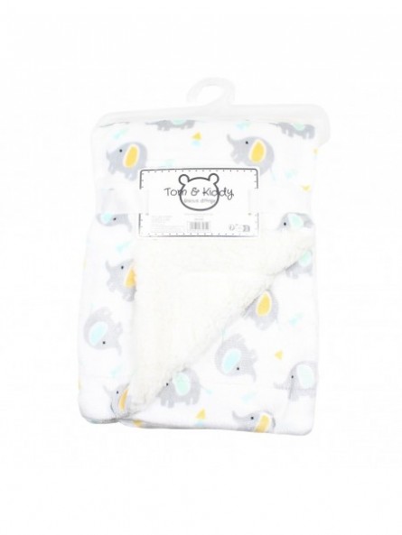 Plaid polaire elephants Tom Kids