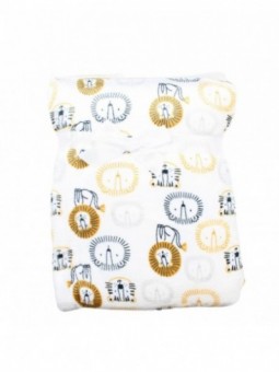 Plaid polaire lion Tom Kids