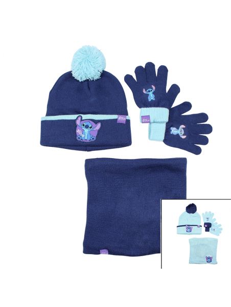 Bonnet gant snood Lilo & Stitch