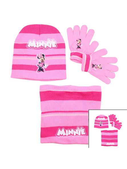 Mütze Handschuhe Schlauchschal Mädchen Minnie