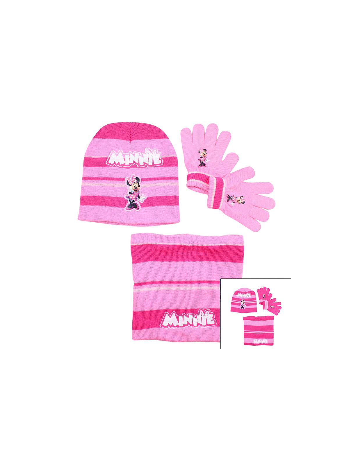 Bonnet Gants Snood Fille Minnie