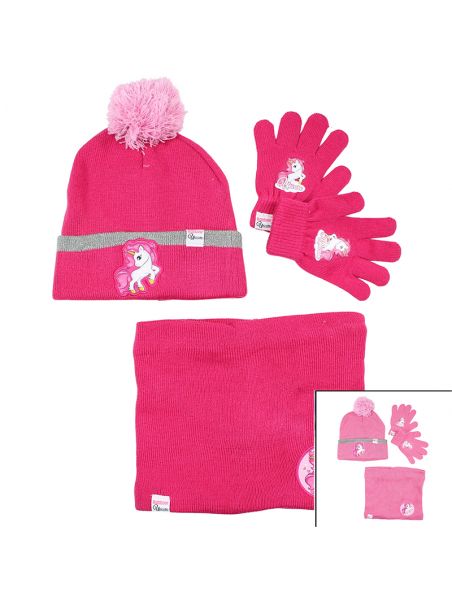 Unicorn Hat Gloves Snood Girl