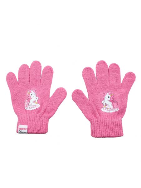 Unicornio Niña Snood Guantes Sombrero