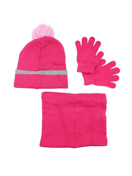 Unicornio Niña Snood Guantes Sombrero