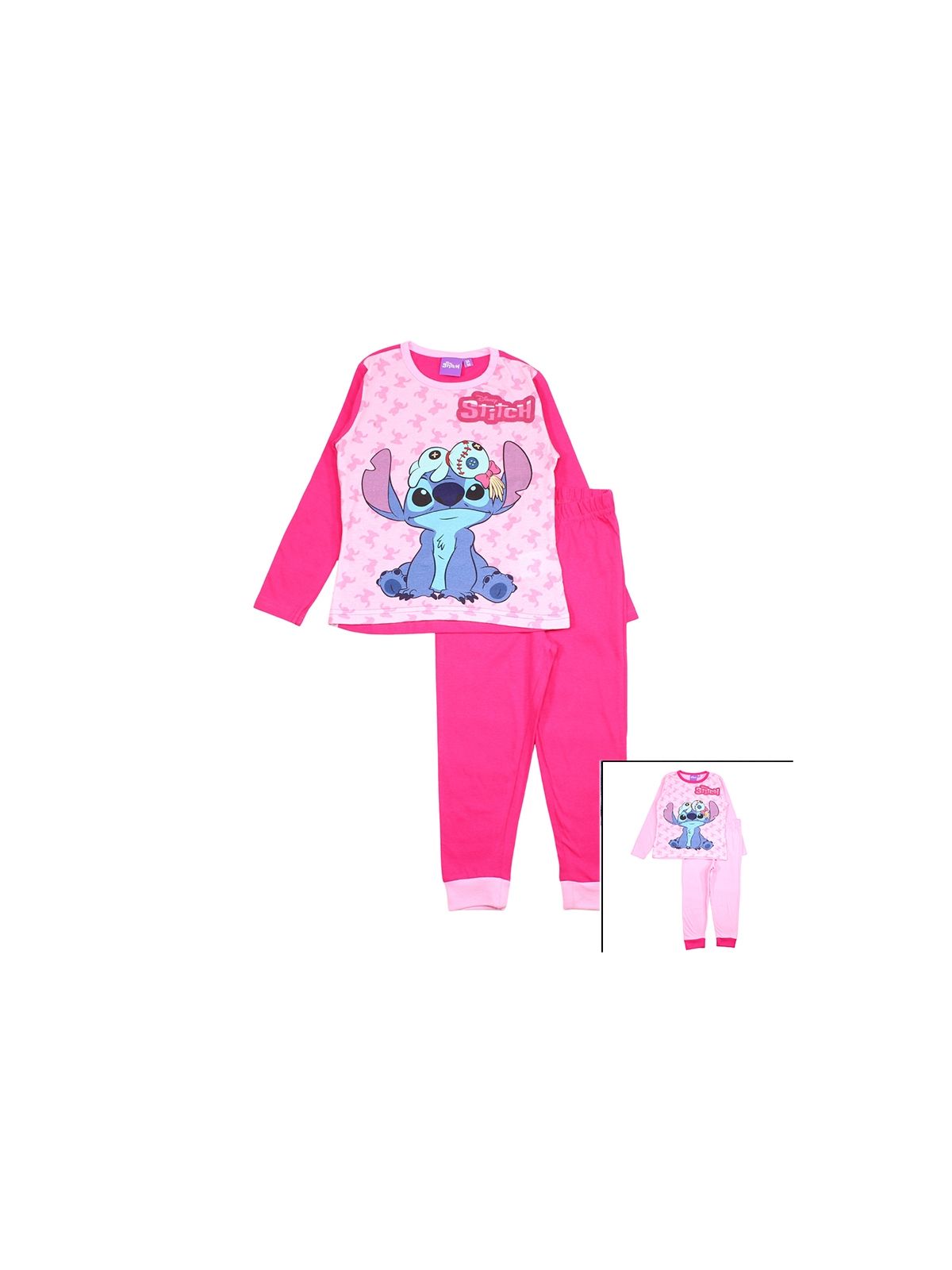 Baumwollpyjama für Mädchen von Lilo & Stitch