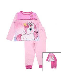 Einhorn-Pyjama aus Baumwolle für Mädchen