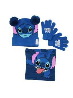 Gorro guantes snood Lilo & Stitch