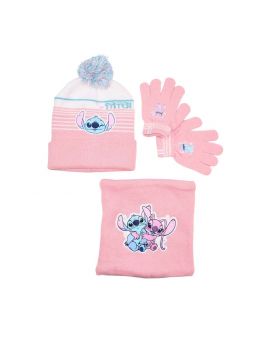 Cappello con guanti snood Lilo & Stitch