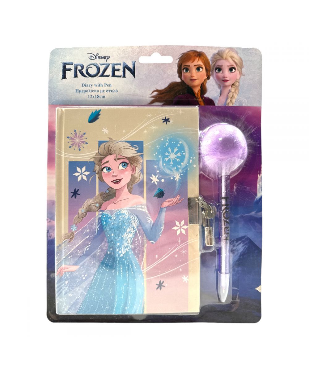 Diario Segreto + Penna Pompon Frozen