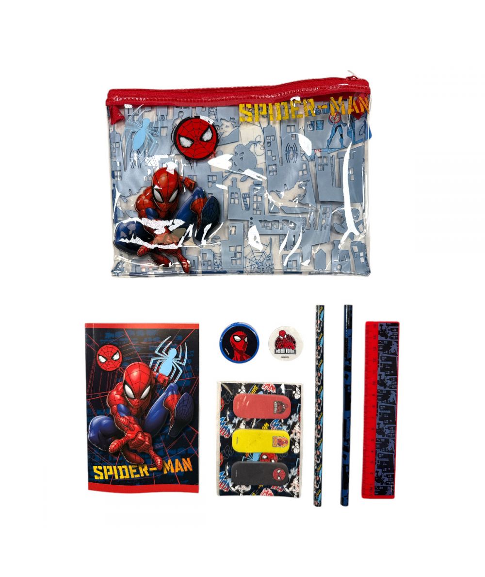 Spiderman etui en briefpapier set