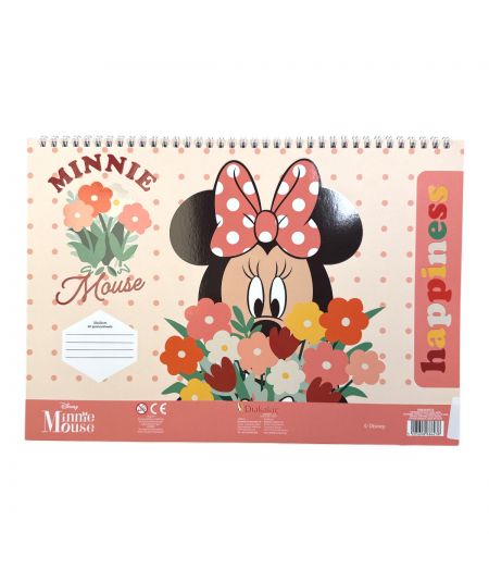 Bloque de dibujo con plantilla de Minnie