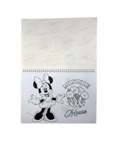 Tekenblok met Minnie-stencil