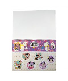 Blocco da disegno con stencil Minnie