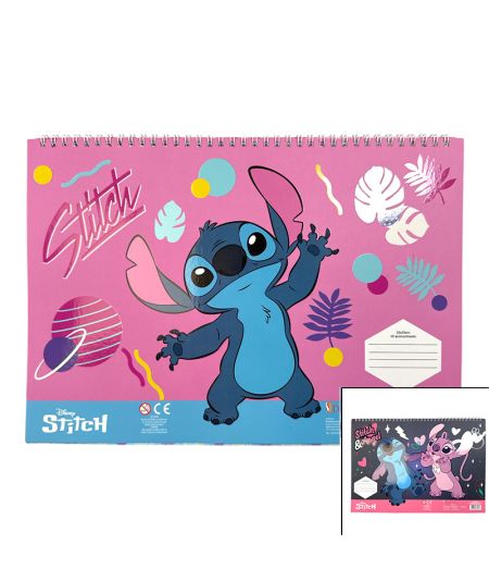 Bloc de dibujo con plantilla Lilo & Stitch