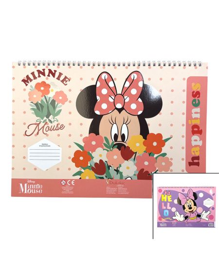 Blocco da disegno con stencil Minnie