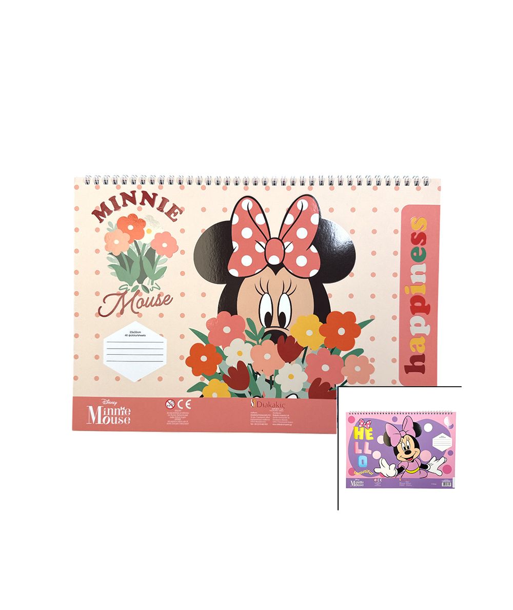 Blocco da disegno con stencil Minnie