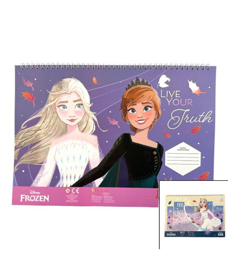 Tekenblok met Frozen stencil