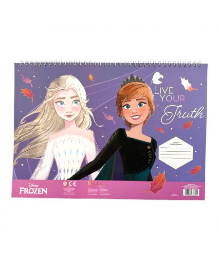 Blocco da disegno con stencil Frozen