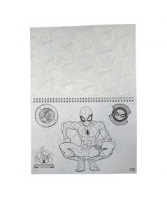 Bloc de dessin avec pochoir Spiderman