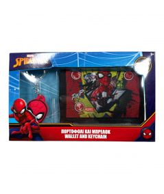 Spiderman wallet and key ring set