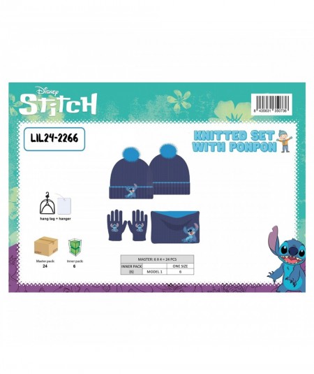 Bonnet Gants Snood Garçon Lilo & Stitch