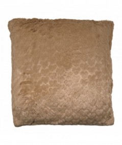 Faux fur cushion with 450g filling 45x45