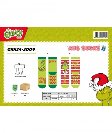 Pack de 2 calcetines El Grinch