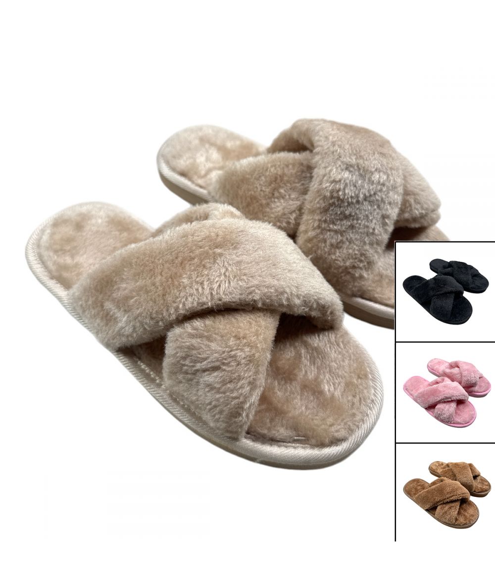 Scott women's furry slippers