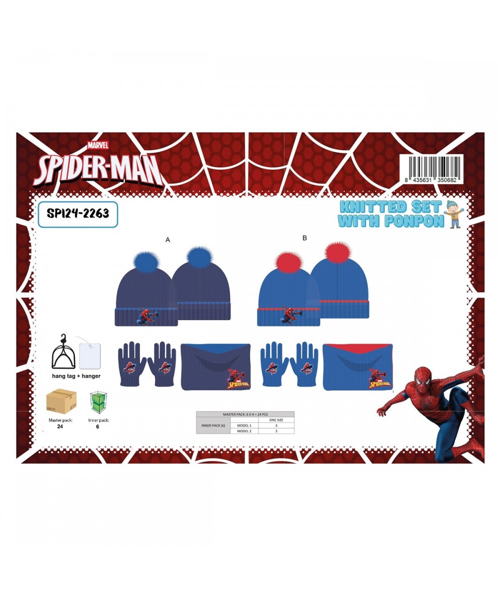 Bonnet Gants Snood GarÃ§on Spiderman