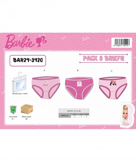 Lot de 3 slips Barbie