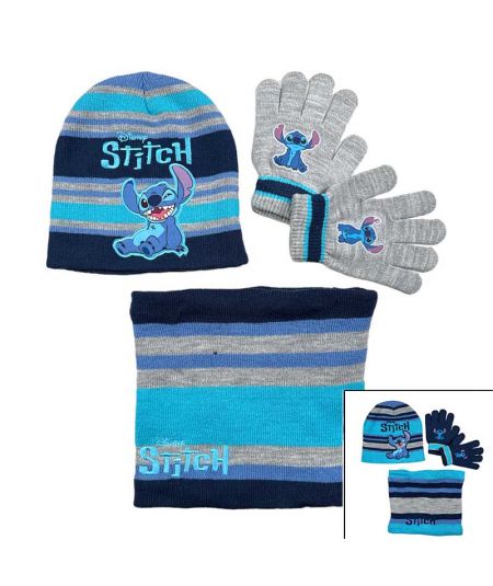 Mütze Handschuhe Snood Boy Lilo & Stitch