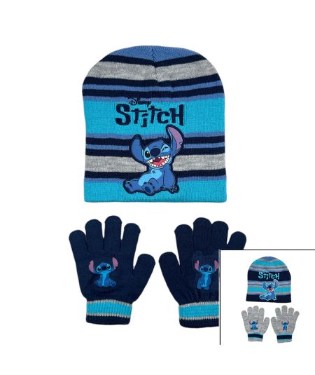 Lilo & Stitch Gorro Guantes Niño