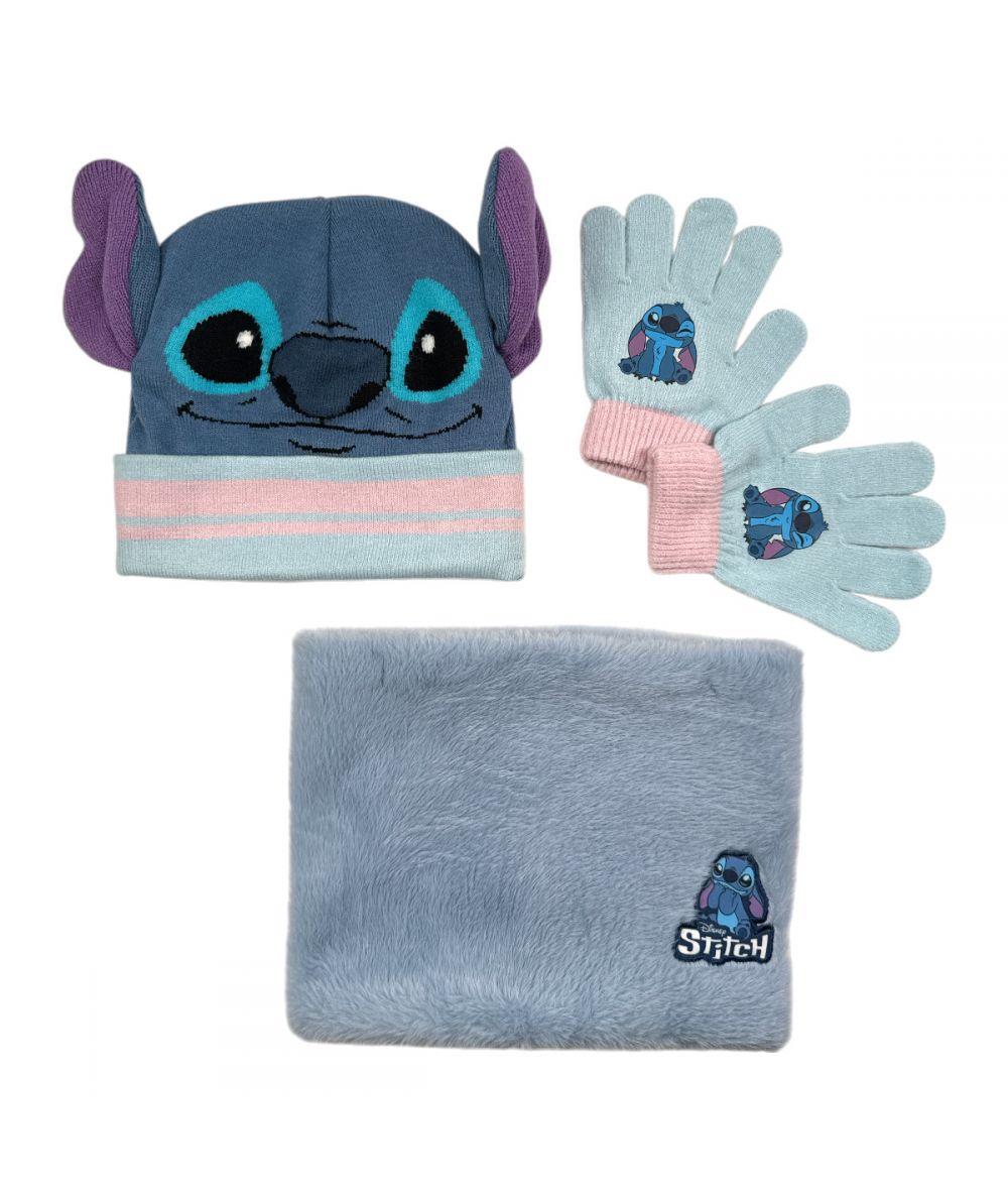 Mütze Handschuhe Schlauchschal Mädchen Lilo & Stitch