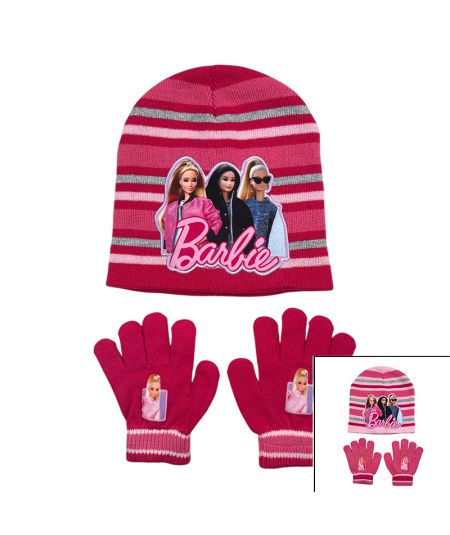 Bonnet Gants Fille Barbie