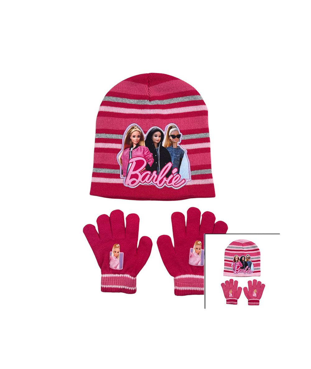 Barbie Mädchen Handschuhe Hut