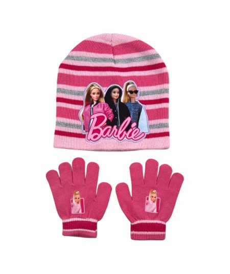 Barbie meisje handschoenen hoed