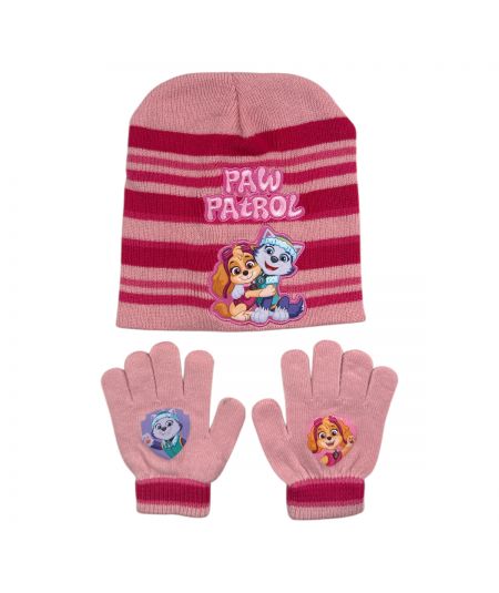 Cappello con guanti da bambina dei Paw Patrol