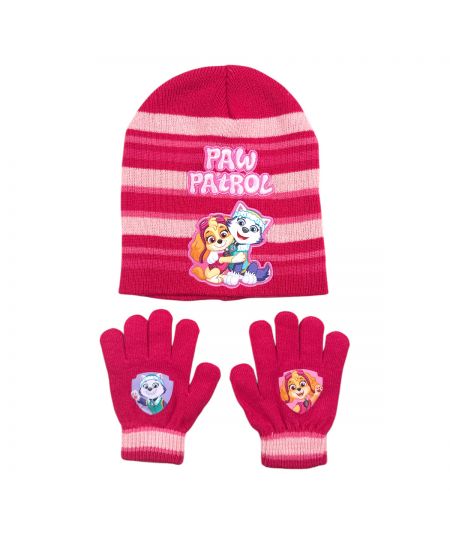 Cappello con guanti da bambina dei Paw Patrol