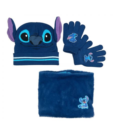 Cappello Guanti Snood Boy Lilo & Stitch