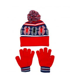 Gorro con guantes de Spiderman.