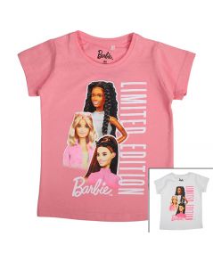 Kurzärmeliges T-Shirt für Mädchen mit Barbie-Motiv