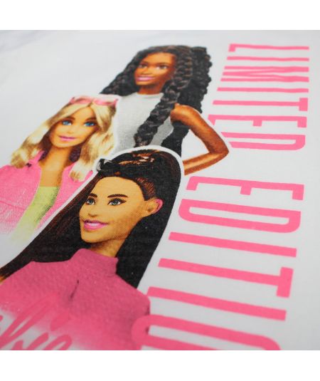 Kurzärmeliges T-Shirt für Mädchen mit Barbie-Motiv