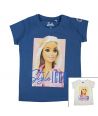 Kurzärmeliges T-Shirt für Mädchen mit Barbie-Motiv